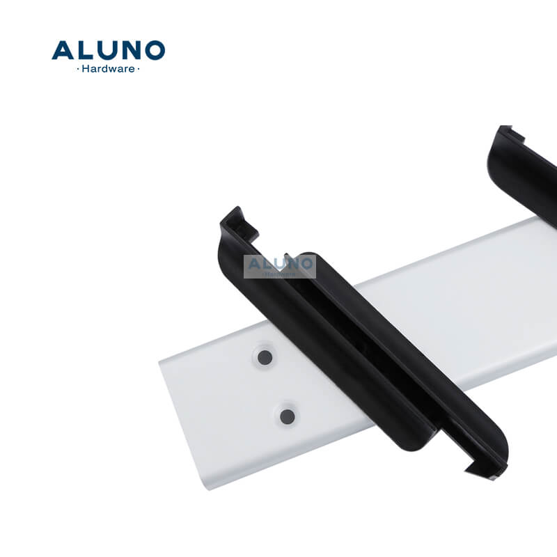 ALUNO Hot Sale Ventilation Aluminum Plastic Louver Windows 4 Inch Black Frame Shutter Louvre Frames