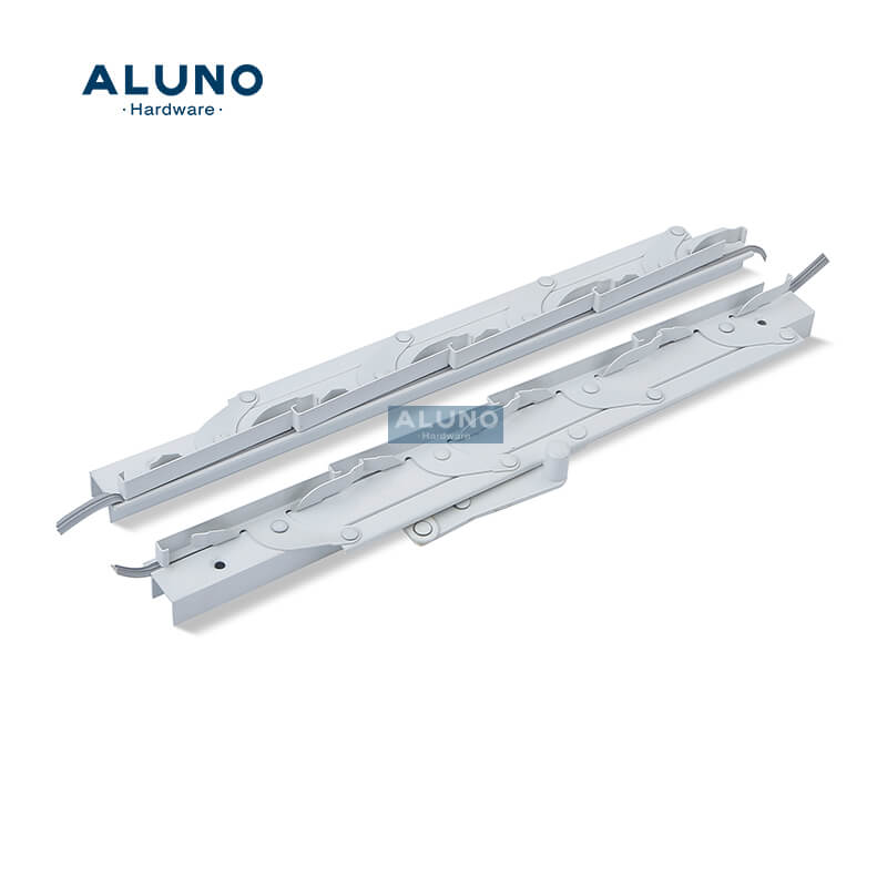 ALUNO Factory Price Aluminium Flat Louvered Window Plastic Black Frame