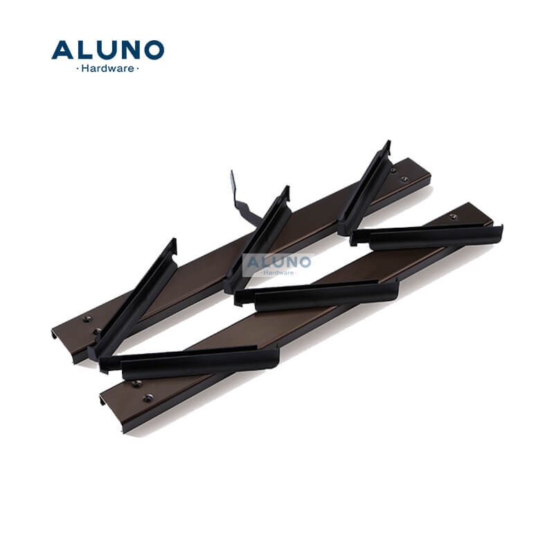 ALUNO Manufacturer Metal Bracket Jalousie Louver Aluminum Window Louvred Shutter Frame for Pergola