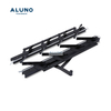 ALUNO Factory Price Aluminium Flat Louvered Window Plastic Black Frame