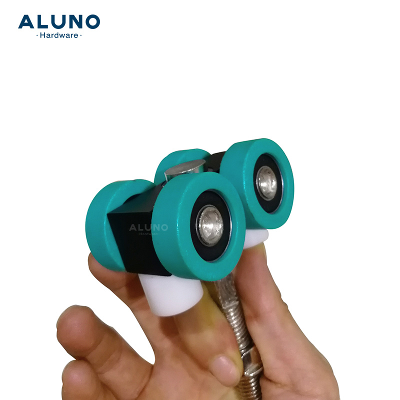 ALUNO Hot Selling Outdoor Pergola Pulley Frameless Glass Door Accessories Roller Scroll Wheel